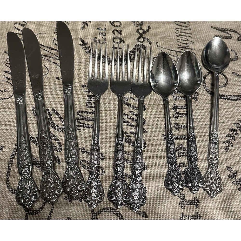 Versailles By MSI Vintage Stainless Steel Flatware 9 Pieces Made In Japan